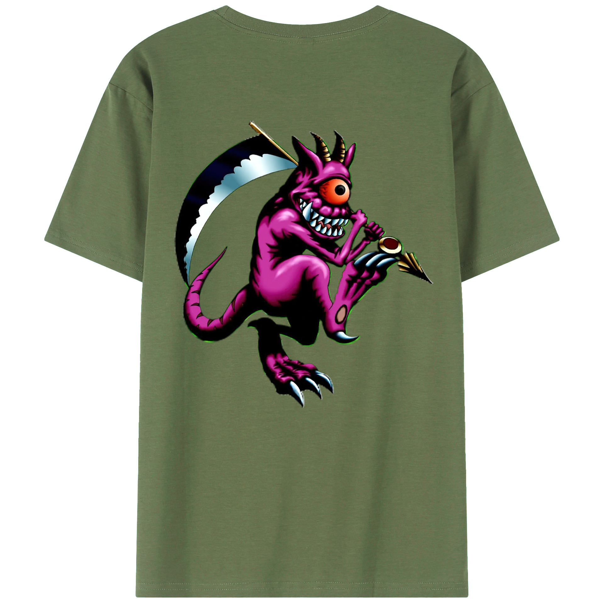 （画像用） 遊☆戯☆王 Yu-Gi-Oh! 綿100％ メンズ半袖Tシャツ（バックプリント） 通気性